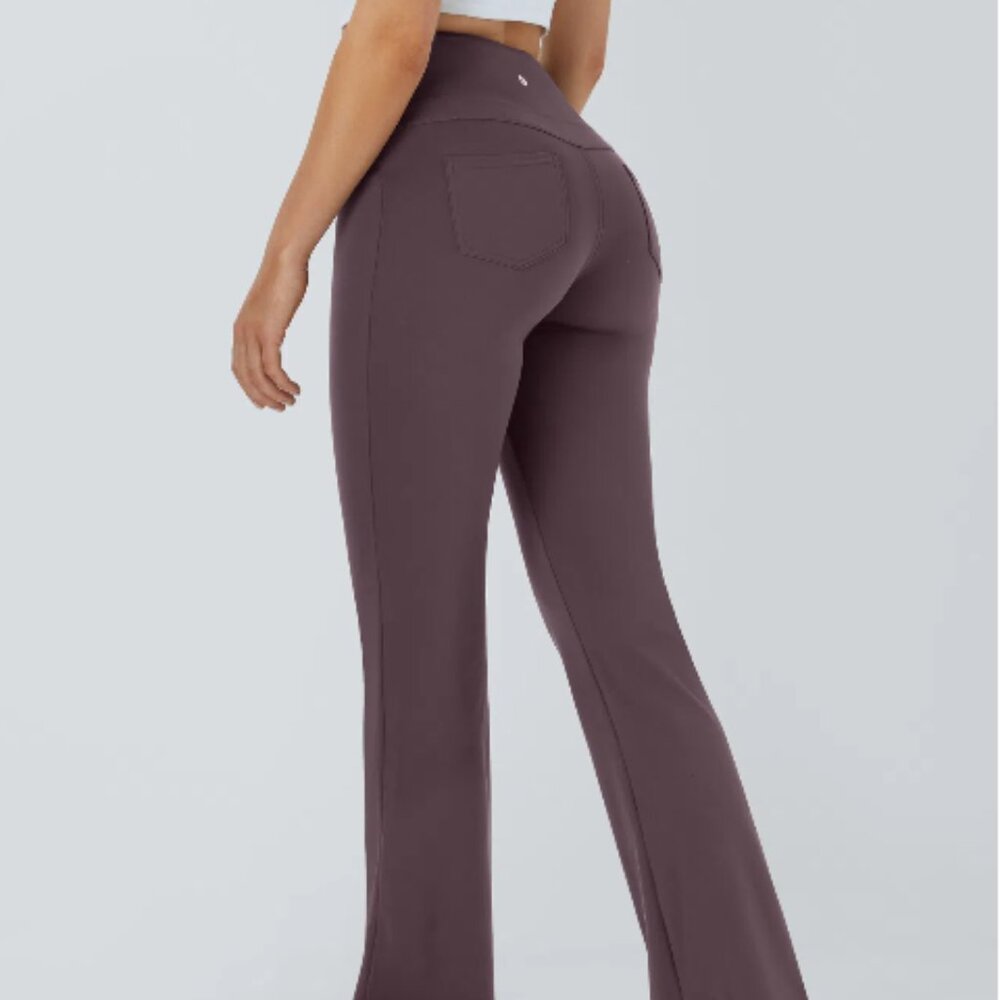 NWT Halara DayStretch Pocket Flare Leggings Large